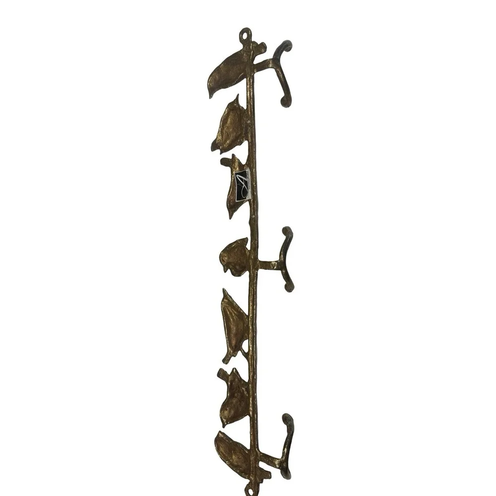Andrea By Sadek Solid Brass Bird Key Holder Wall Hook Cottage
